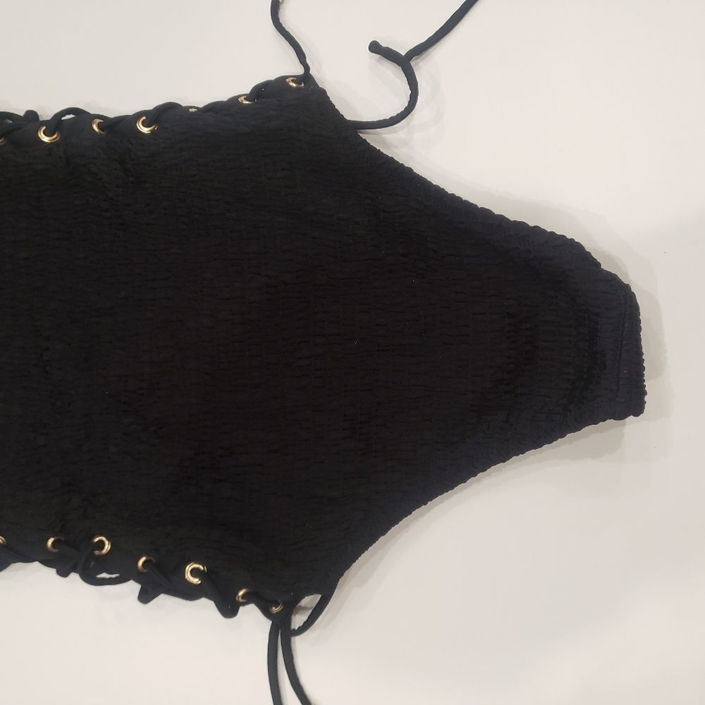 VS Ensenada Smocked Halter One-Piece Swim Suit - Picture 9 of 12